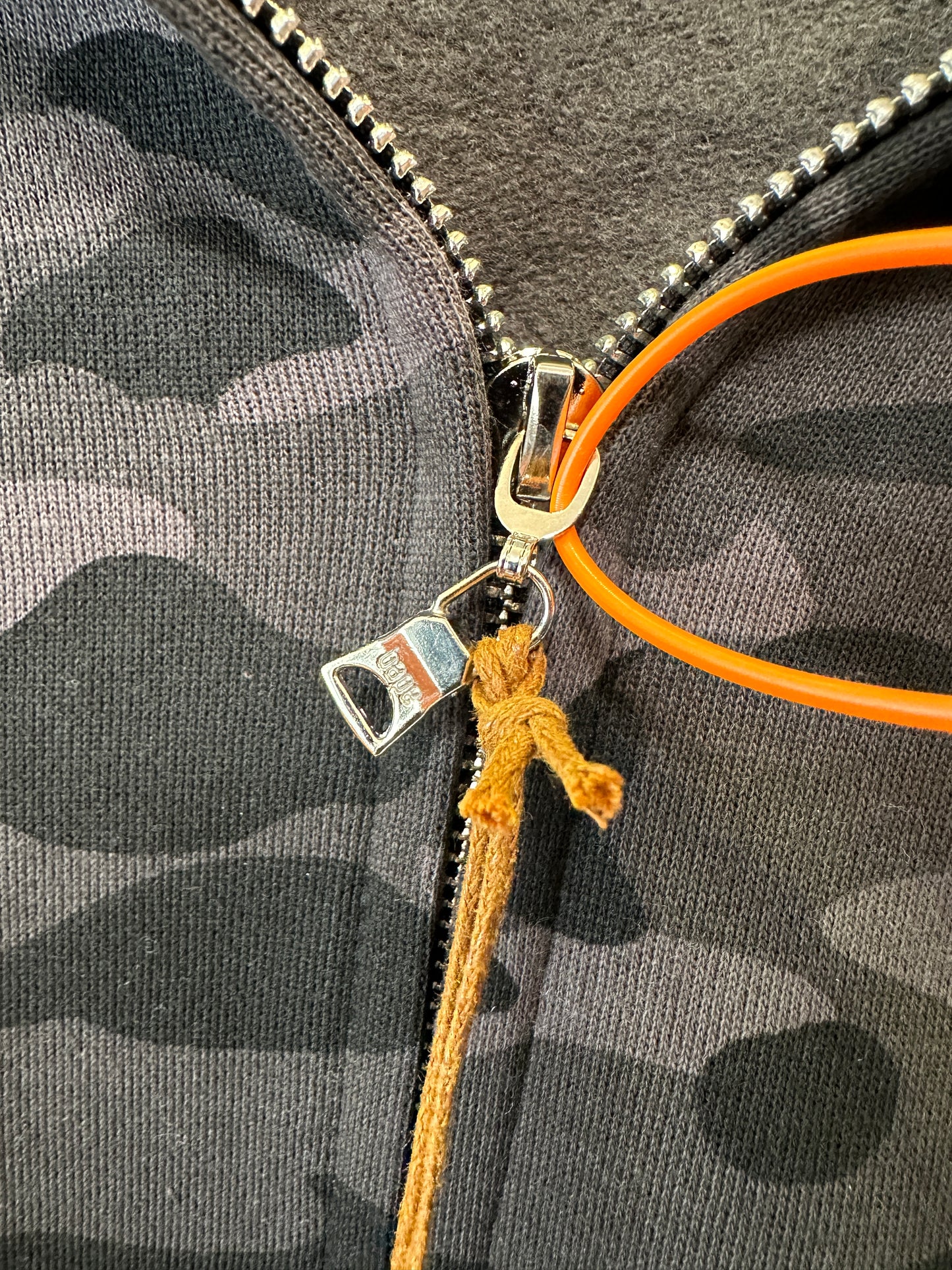 A Bathing Ape Black Camo Shark Zip Hoodie Full Zip Streetwear Jacket