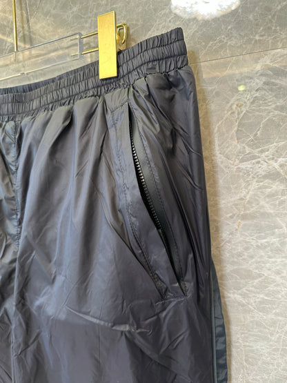 Balenciaga Logo Lightweight Nylon Track Pants Black Casual Streetwear Trousers