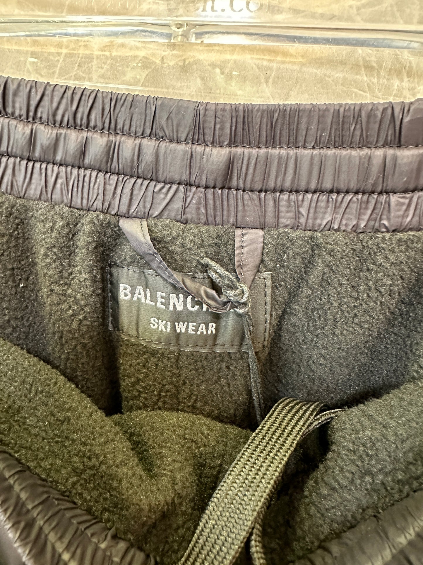 Balenciaga Logo Lightweight Nylon Track Pants Black Casual Streetwear Trousers