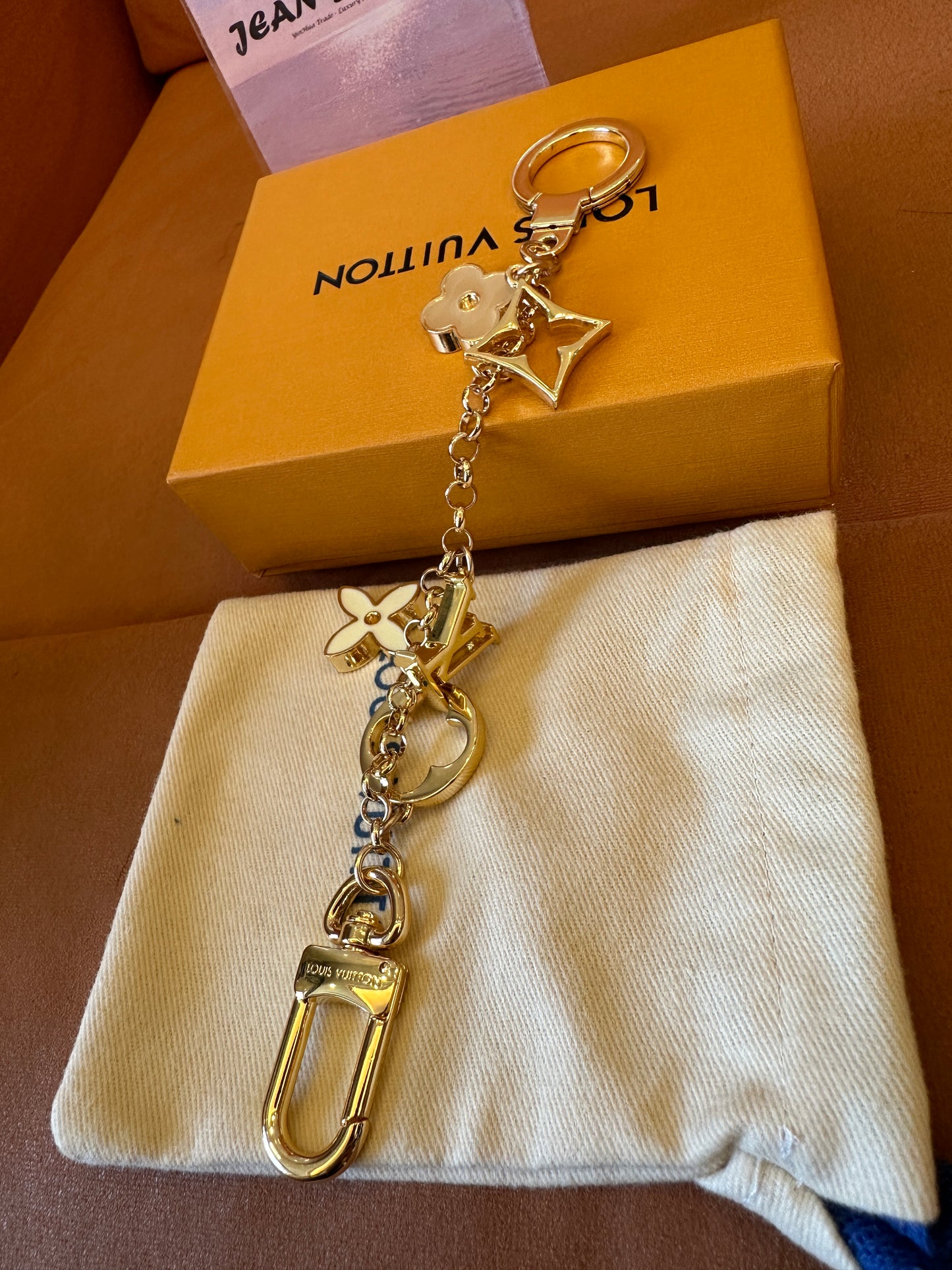 Louis Vuitton Monogram Flower Key Holder Bag Charm