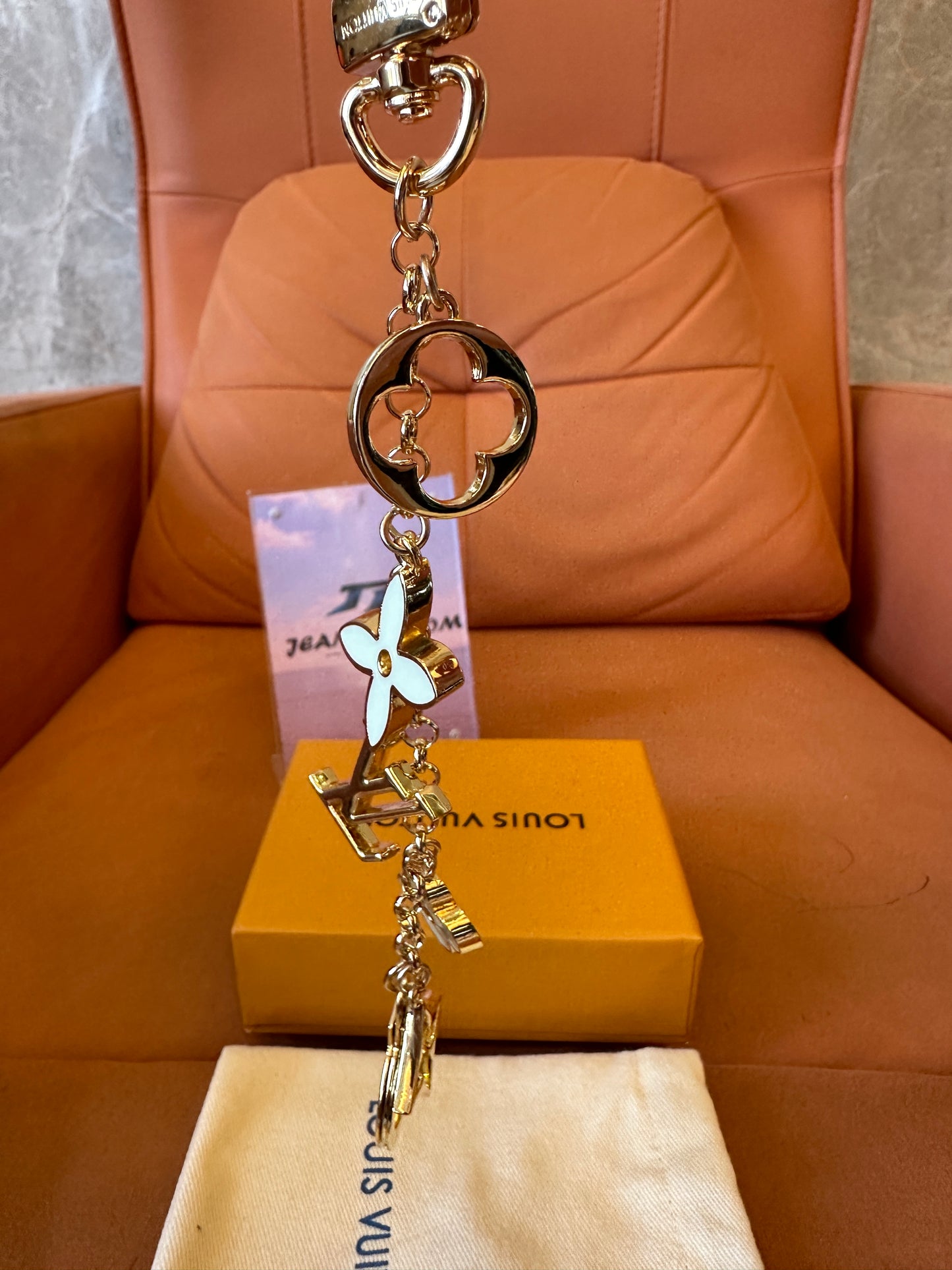 Louis Vuitton Monogram Flower Key Holder Bag Charm