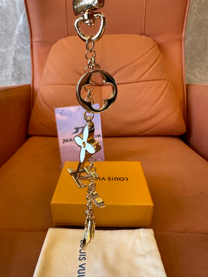 Louis Vuitton Monogram Flower Key Holder Bag Charm