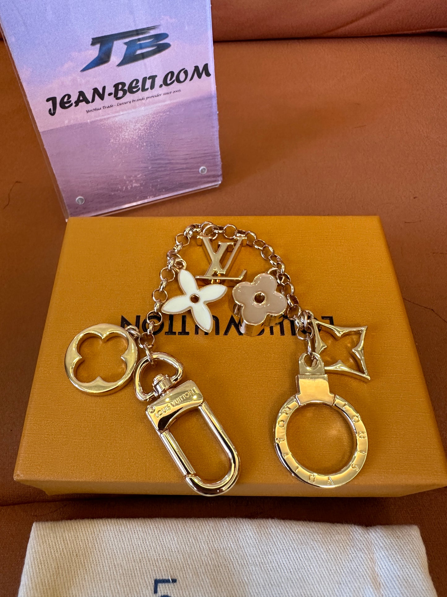 Louis Vuitton Monogram Flower Key Holder Bag Charm