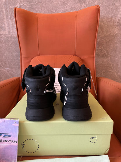 Off-White Off-Court High Top Arrow Leather Sneakers Black