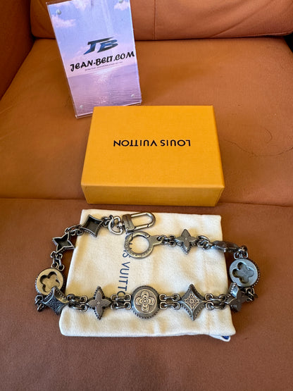 Louis Vuitton Monogram Chain Belt Clip Key Holder – Antique Silver Finish