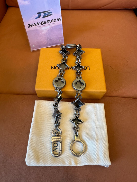 Louis Vuitton Monogram Chain Belt Clip Key Holder – Antique Silver Finish