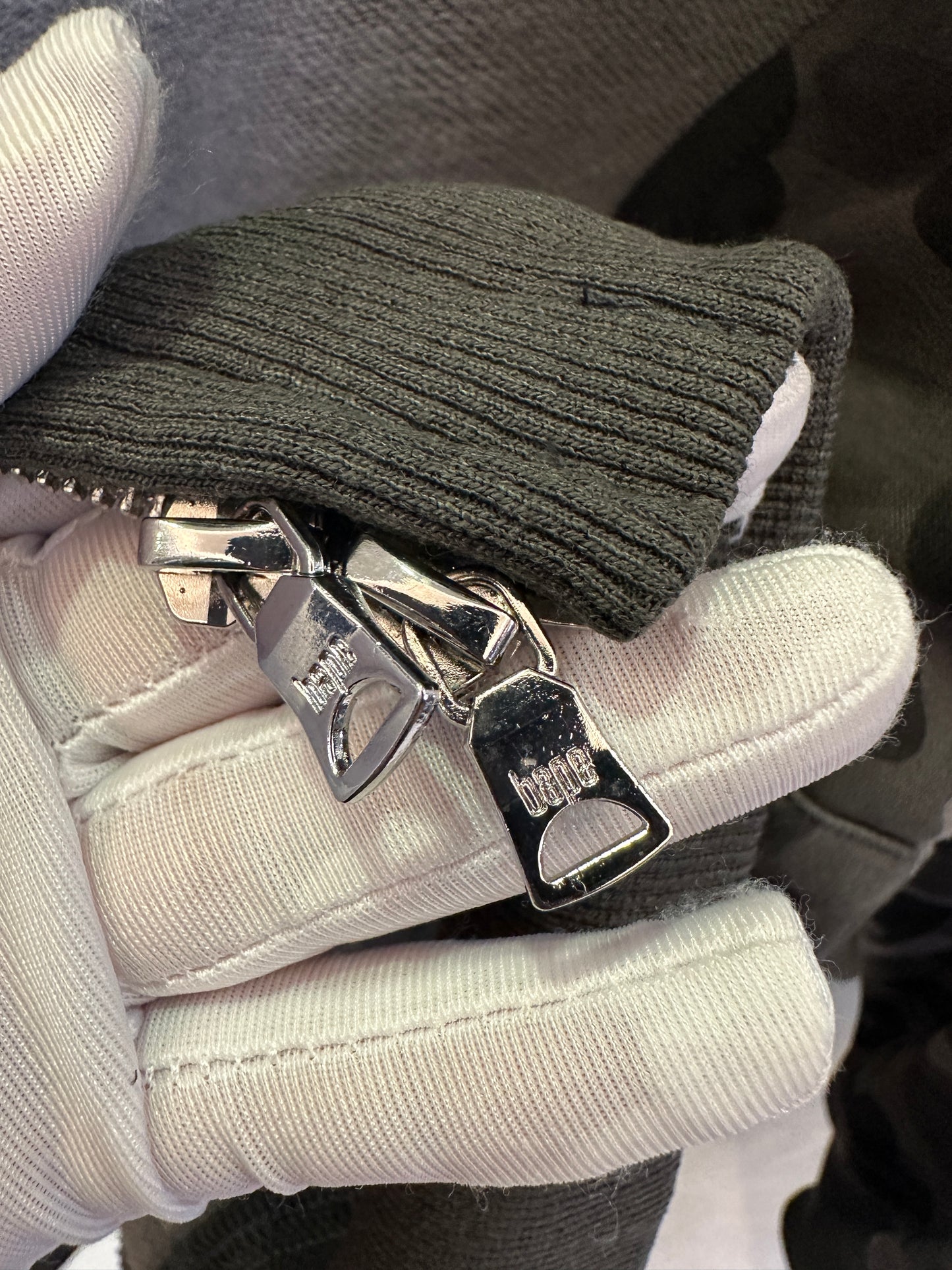 A Bathing Ape Shark Camo Full Zip Hoodie Black