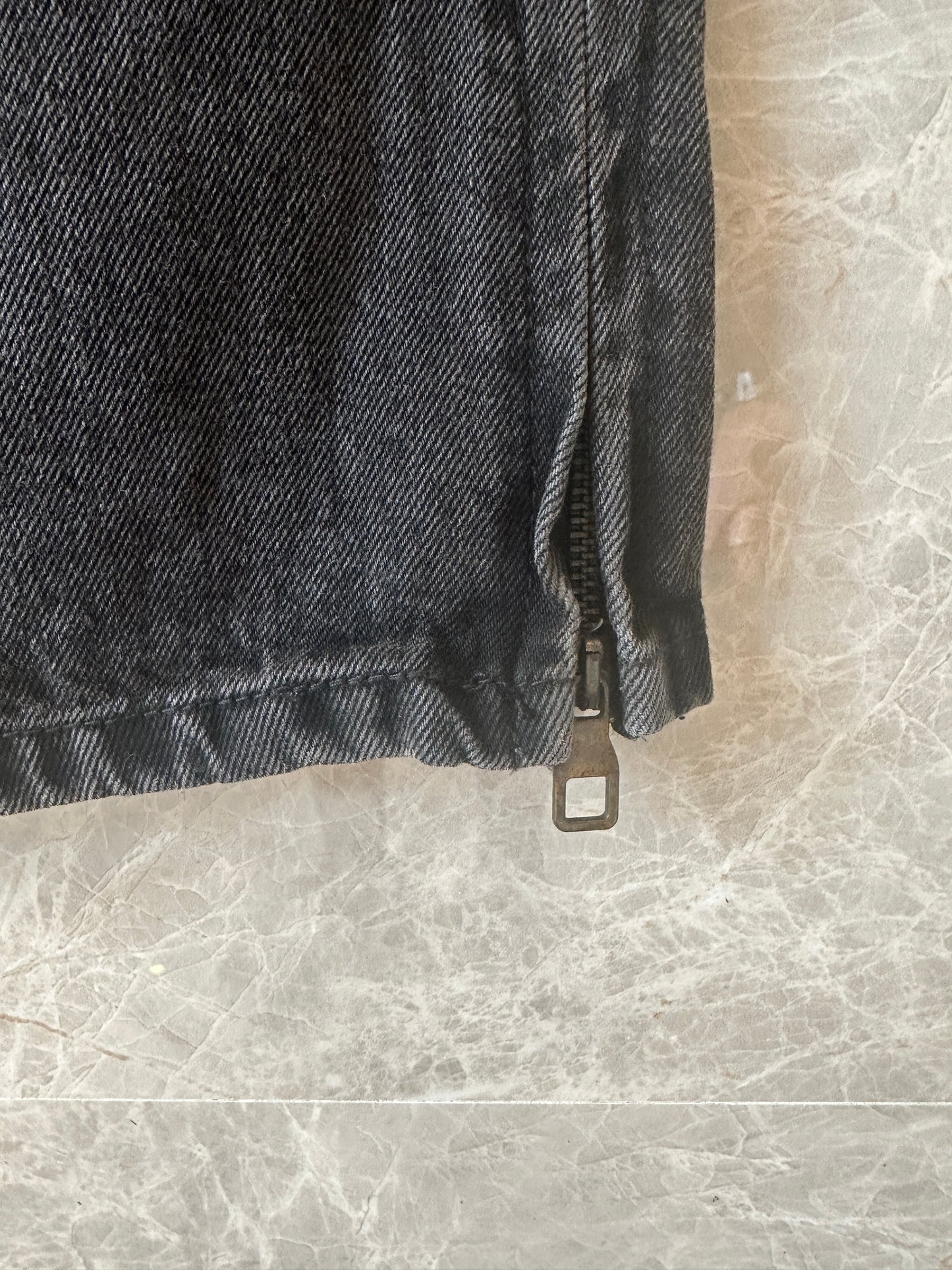 Louis Vuitton Monogram Patchwork Denim Cargo Pants Black