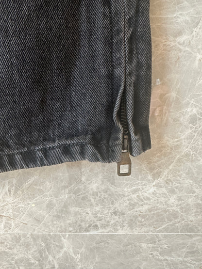Louis Vuitton Monogram Patchwork Denim Cargo Pants Black