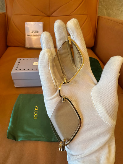 Gucci GG1604S 004 Rimless Geometric Eyeglasses