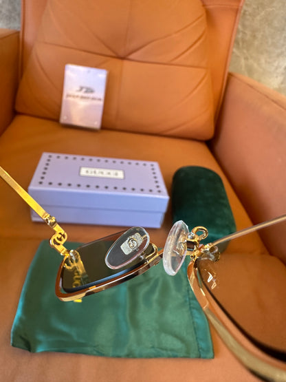 Gucci GG1604S 004 Rimless Geometric Eyeglasses