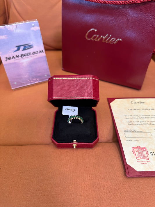 Cartier Clou de Paris Emerald Nail Ring Gold