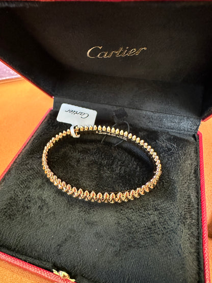 Cartier Clou de Paris Nail Bracelet Full Spike Gold