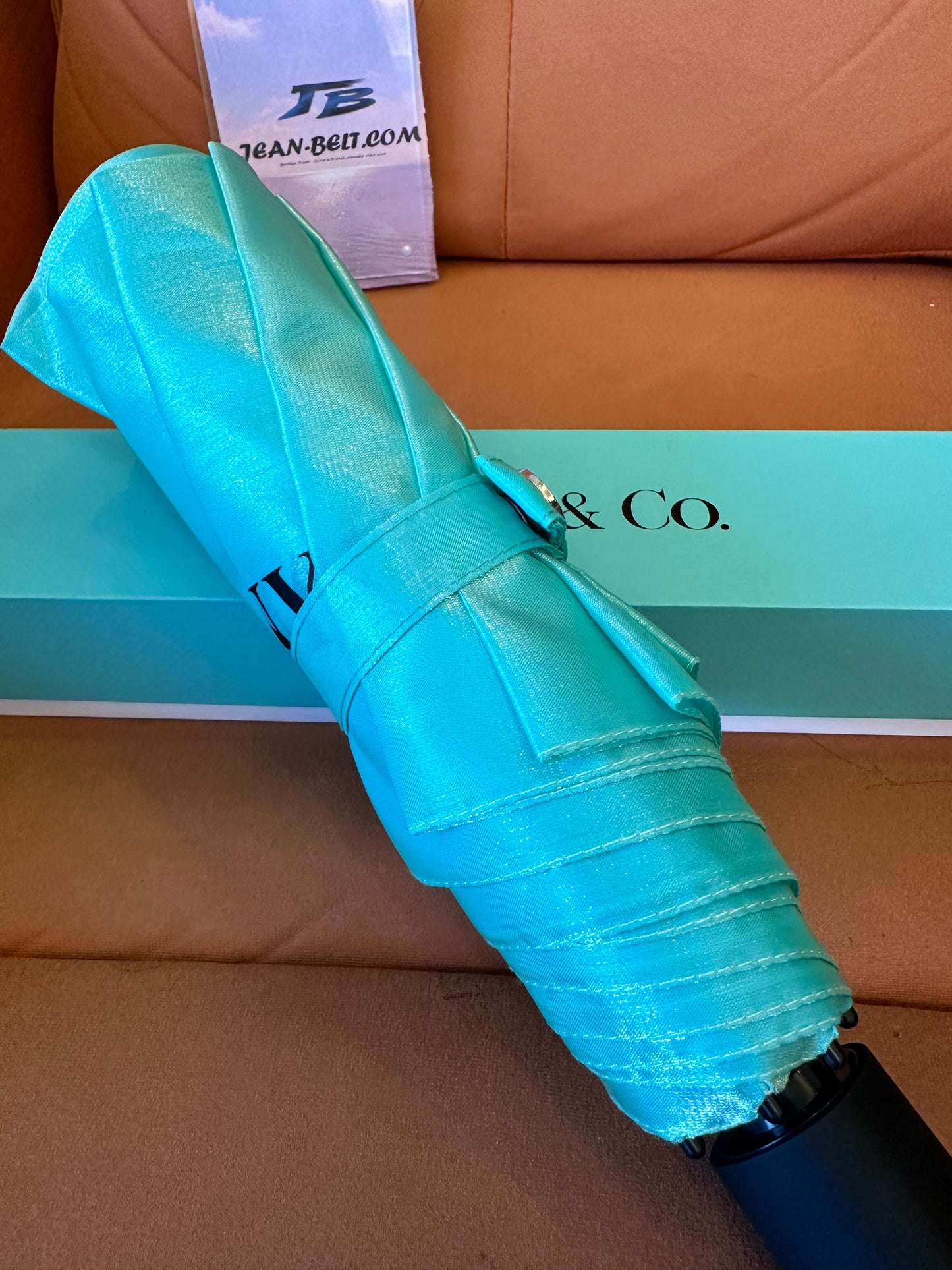 Tiffany & Co. Blue Folding Umbrella
