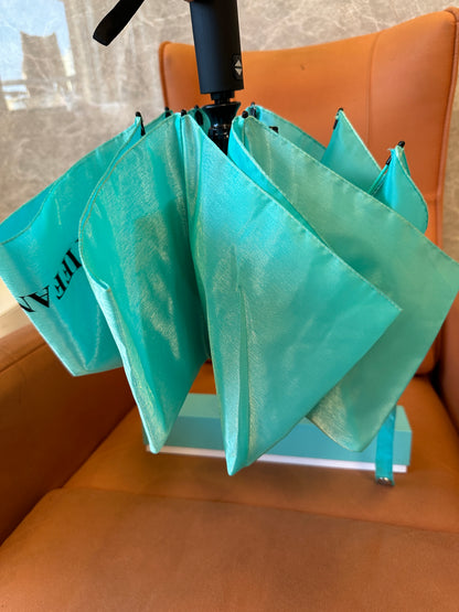 Tiffany & Co. Blue Folding Umbrella