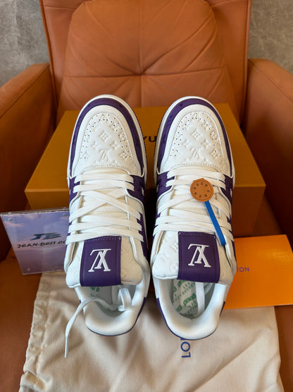 Louis Vuitton LV Trainer Sneaker Purple Monogram Leather