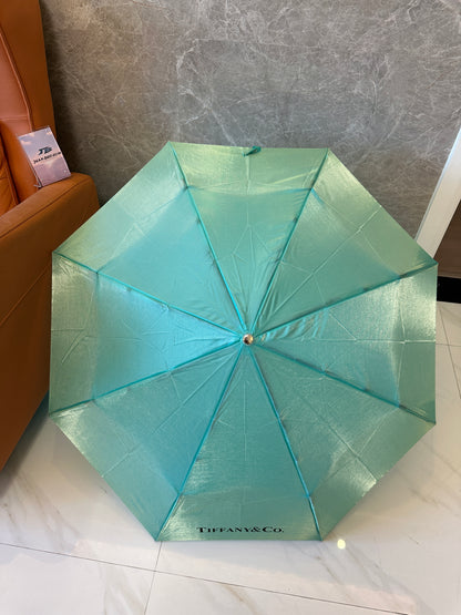 Tiffany & Co. Blue Folding Umbrella