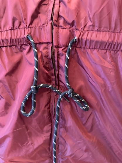 Prada Nylon Drawstring Dress Burgundy