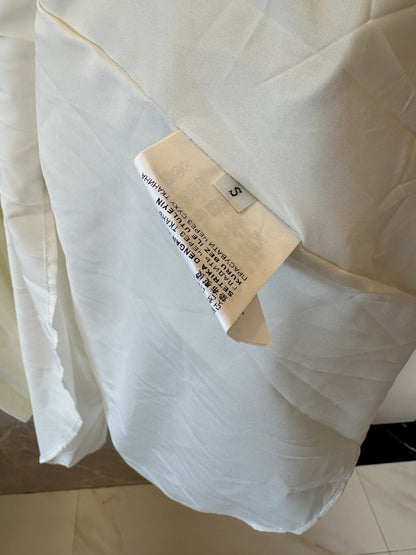 Prada White Re-Nylon Sleeveless Belted Zip-up Dress