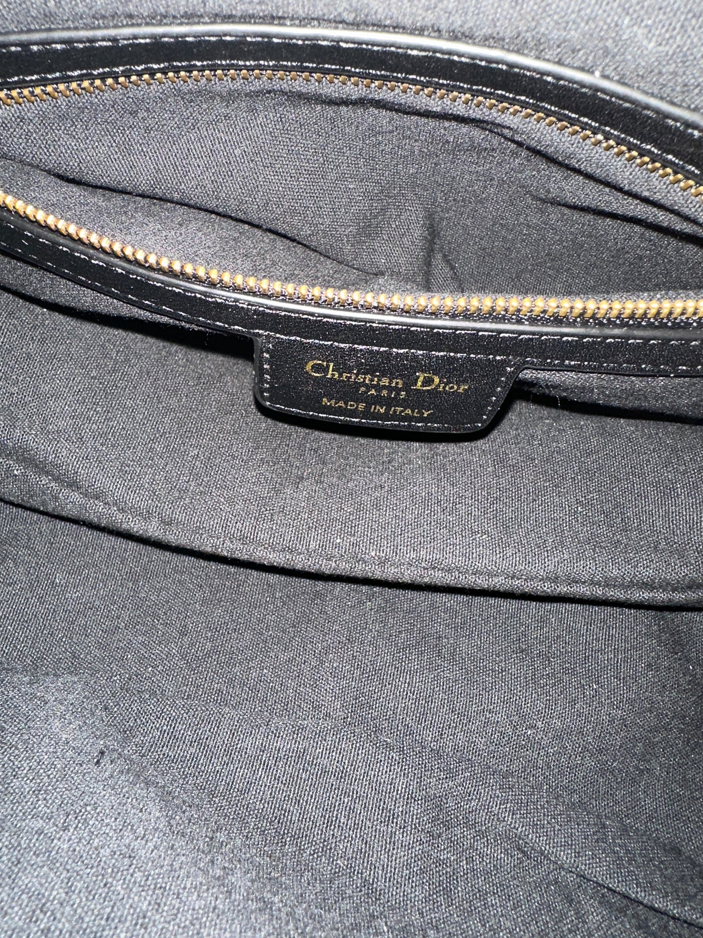 Christian Dior Caro Bag in Black Cannage Calfskin Leather