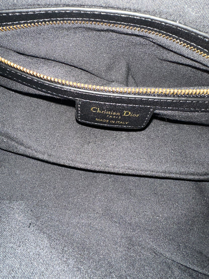 Christian Dior Caro Bag in Black Cannage Calfskin Leather