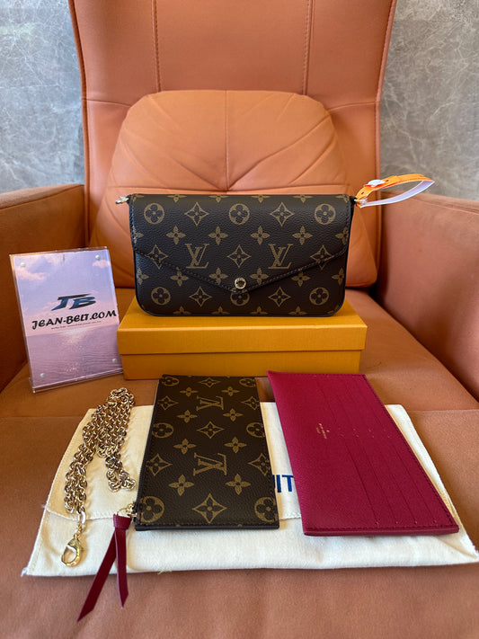 Louis Vuitton Pochette Félicie Monogram Canvas Chain Wallet
