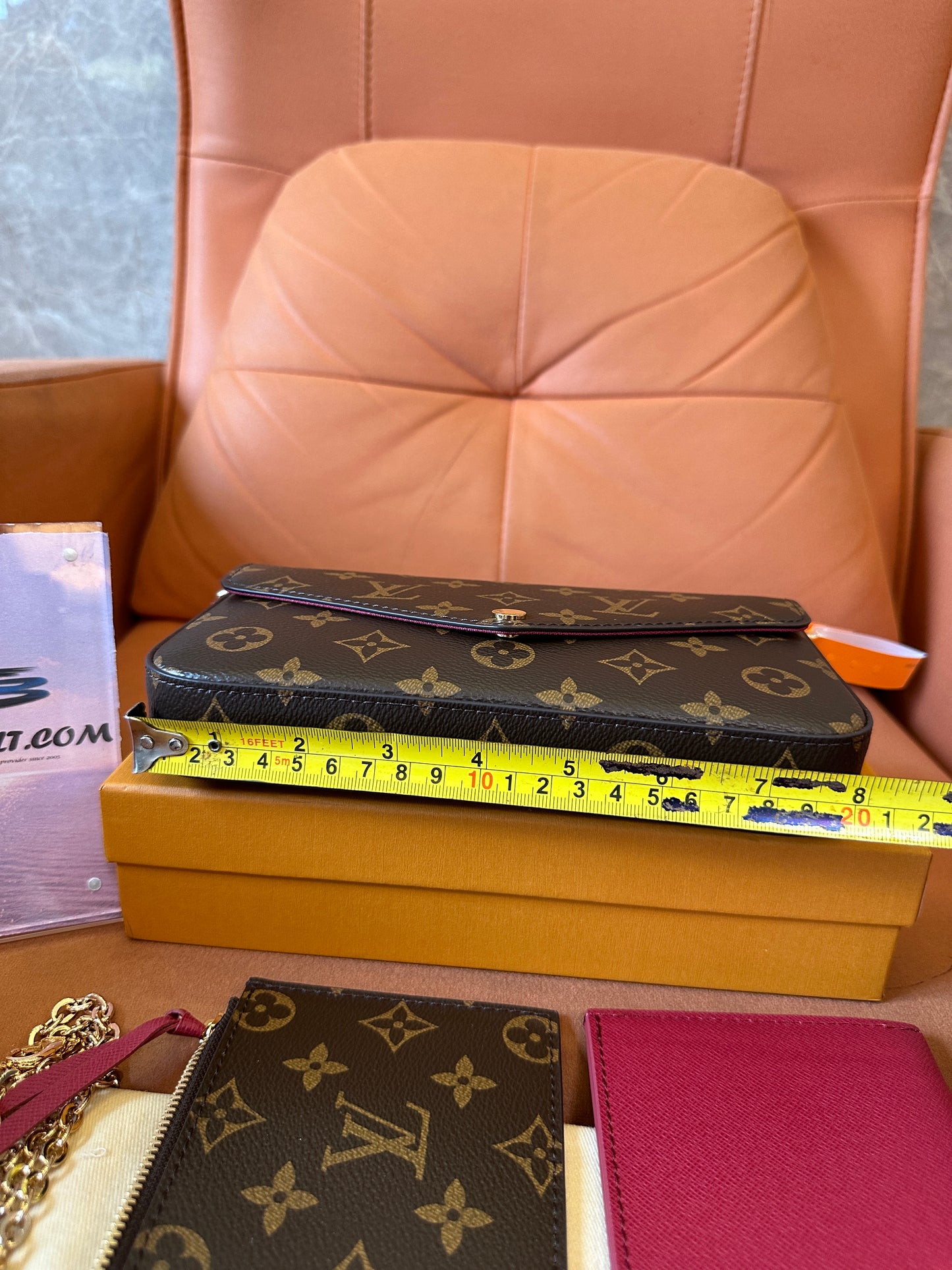 Louis Vuitton Pochette Félicie Monogram Canvas Chain Wallet