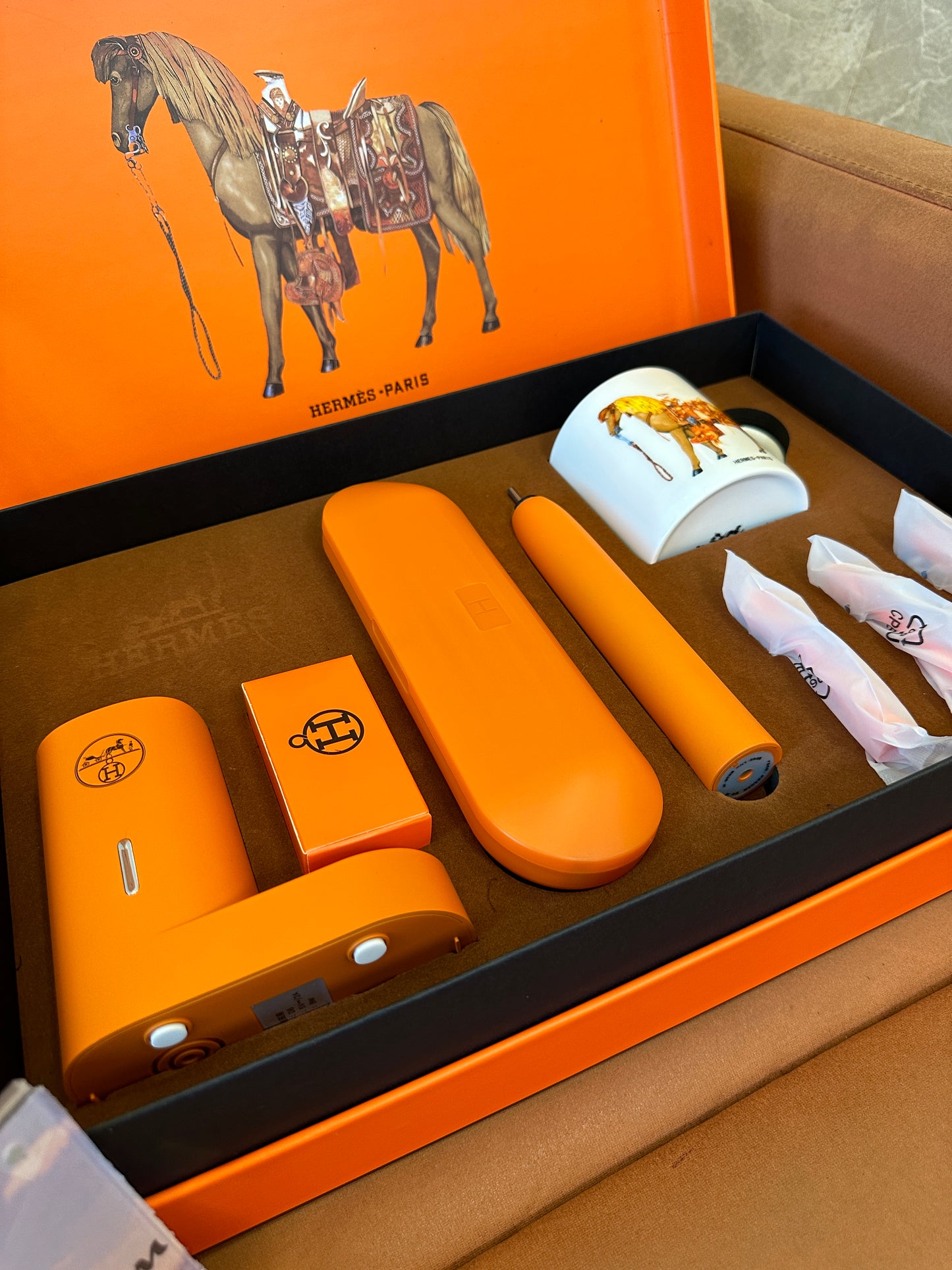 Hermes Electric Toothbrush Gift Set
