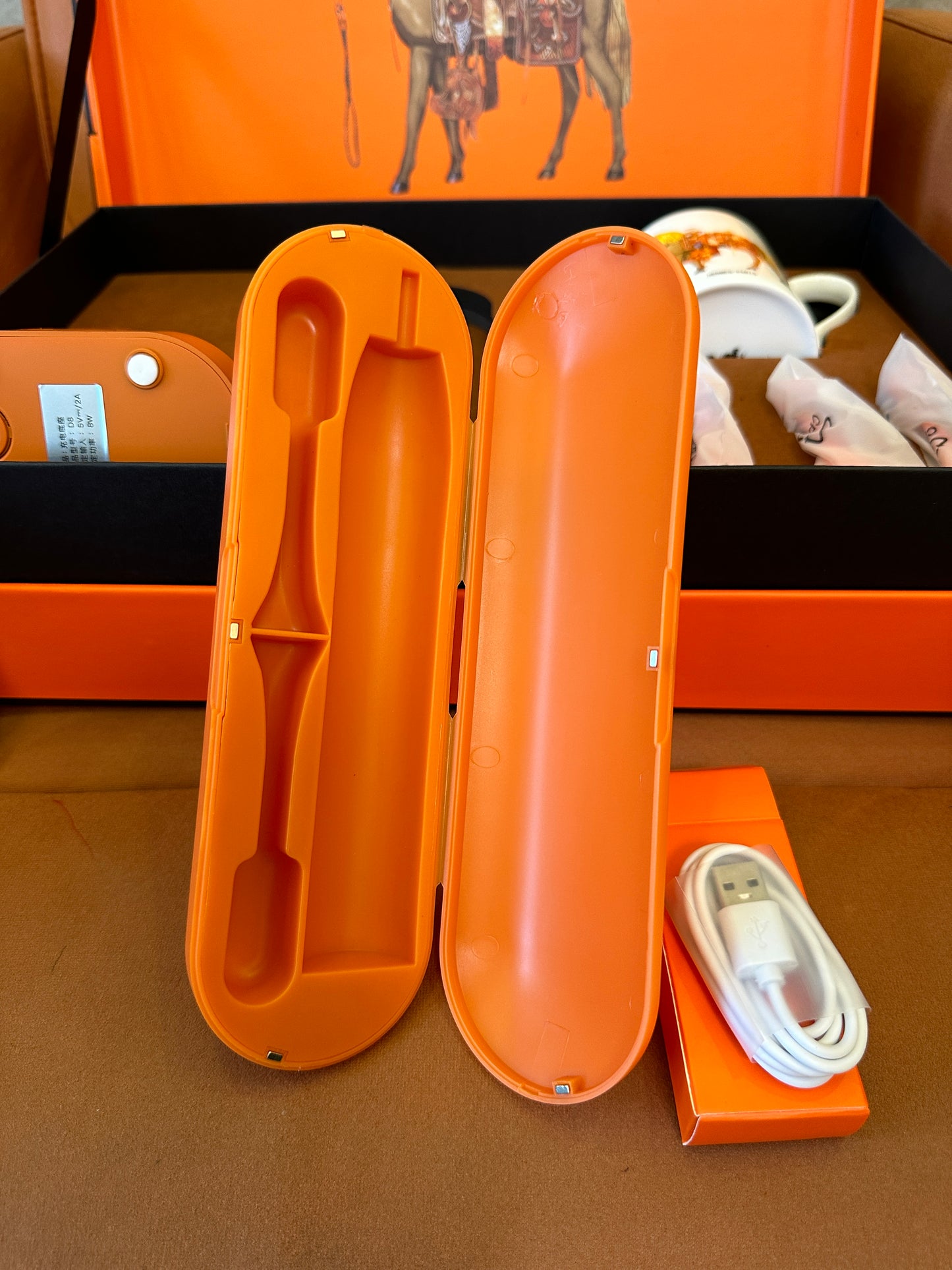 Hermes Electric Toothbrush Gift Set