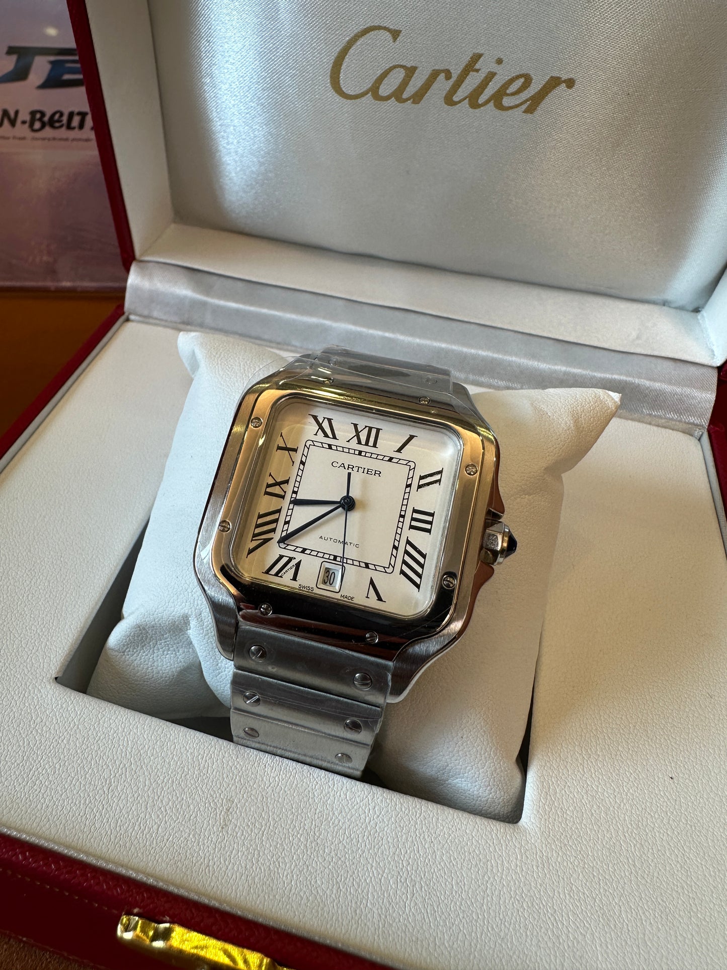 Cartier Santos Stainless Steel Automatic Watch
