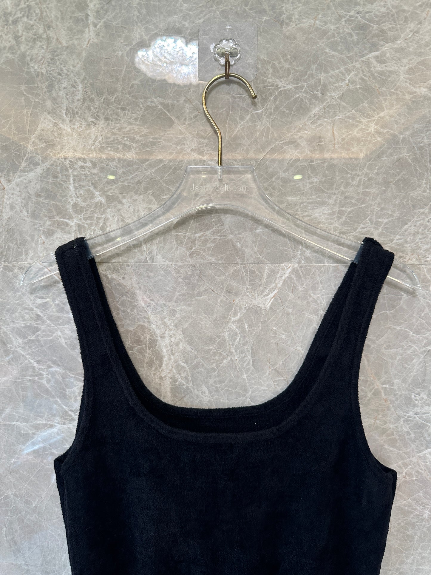 Sandro Knit Mini Dress with Crystal Embellishment – Sleeveless Pleated Dress
