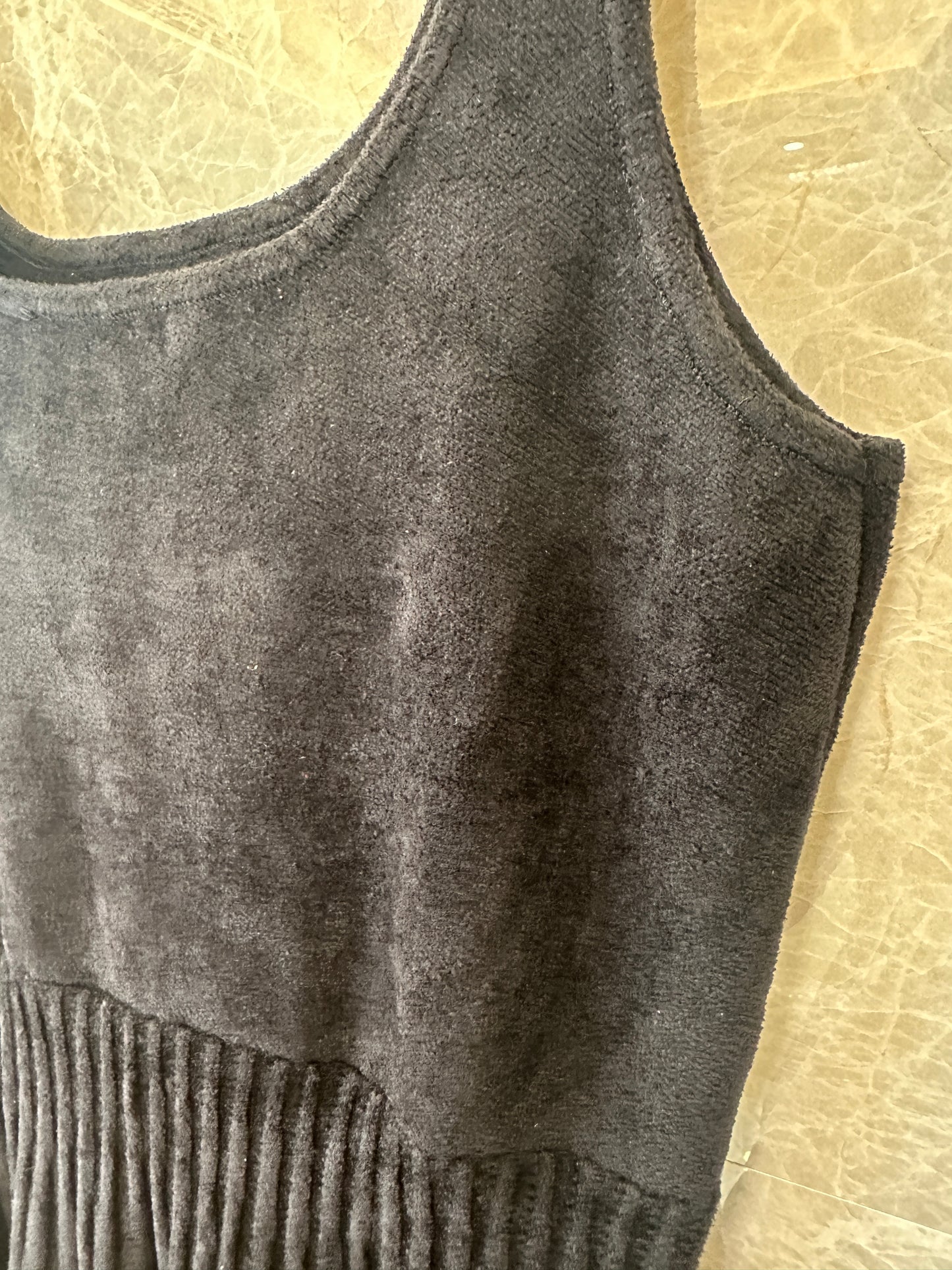 Sandro Knit Mini Dress with Crystal Embellishment – Sleeveless Pleated Dress