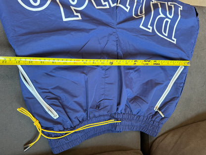 Rhude Nylon Shorts – Navy with Yellow Drawstring