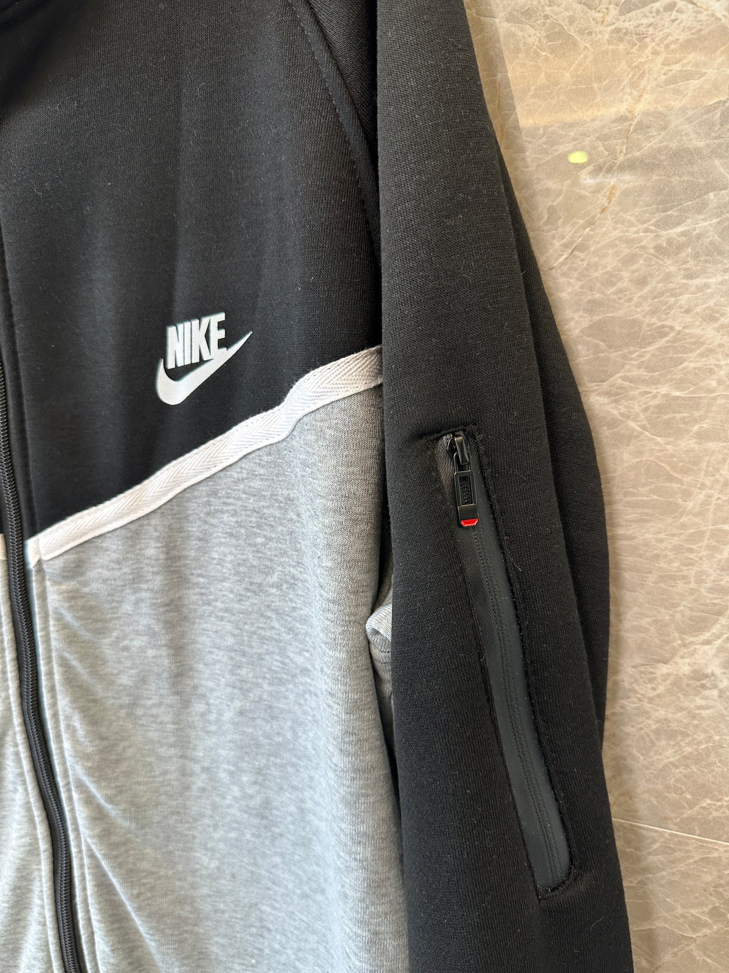 Nike Colorblock Zip-Up Hoodie & Jogger Tracksuit Set