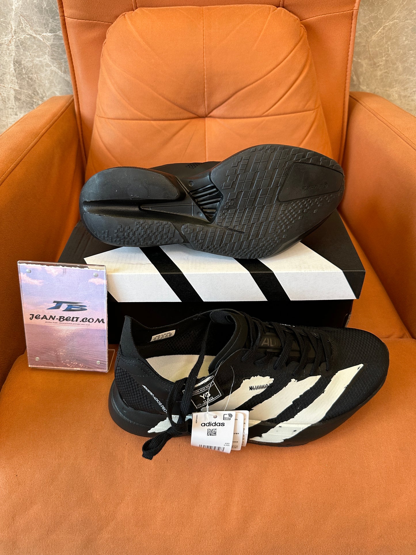 Adidas Adizero Running Shoes Black White Lightweight Performance Sneakers