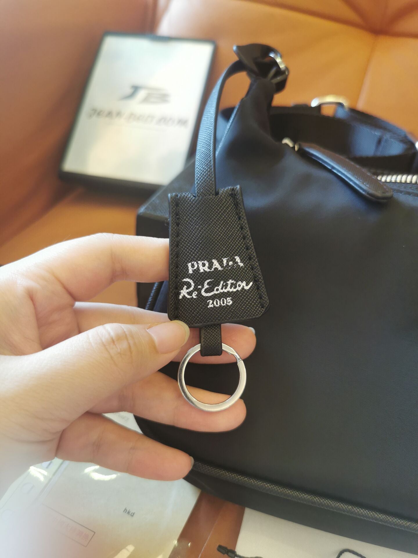 Bolsa de ombro Prada Nylon Re-Edition 2005 preta