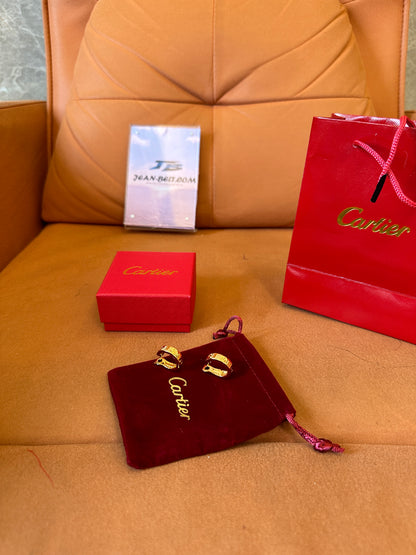 Cartier Love Collection Gold Hoop Earrings