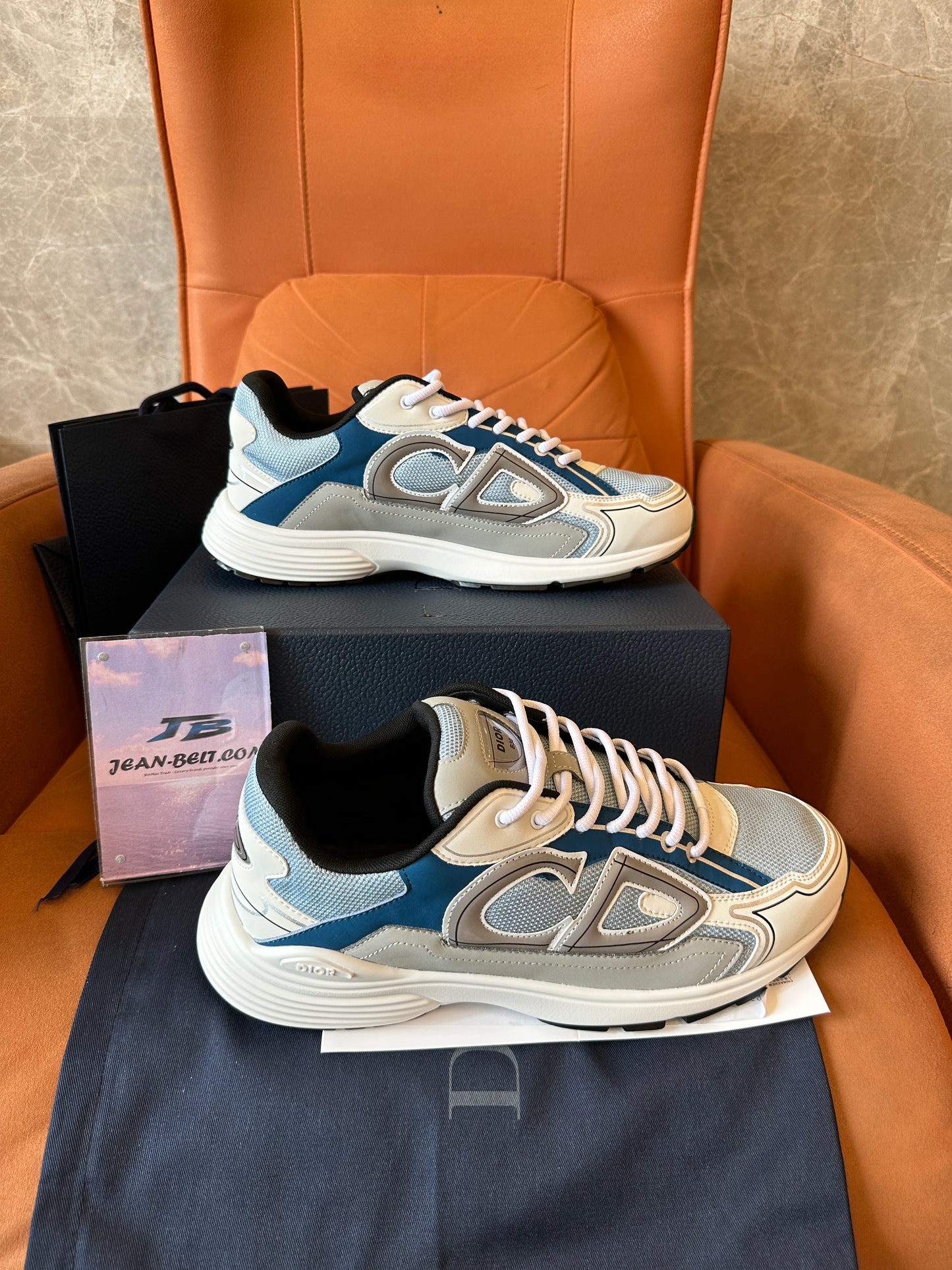 Dior B30 Sneaker Grey Blue CD Reflective Logo