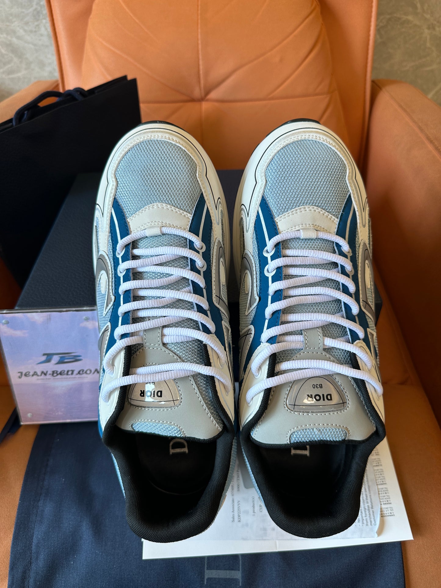 Dior B30 Sneaker Grey Blue CD Reflective Logo
