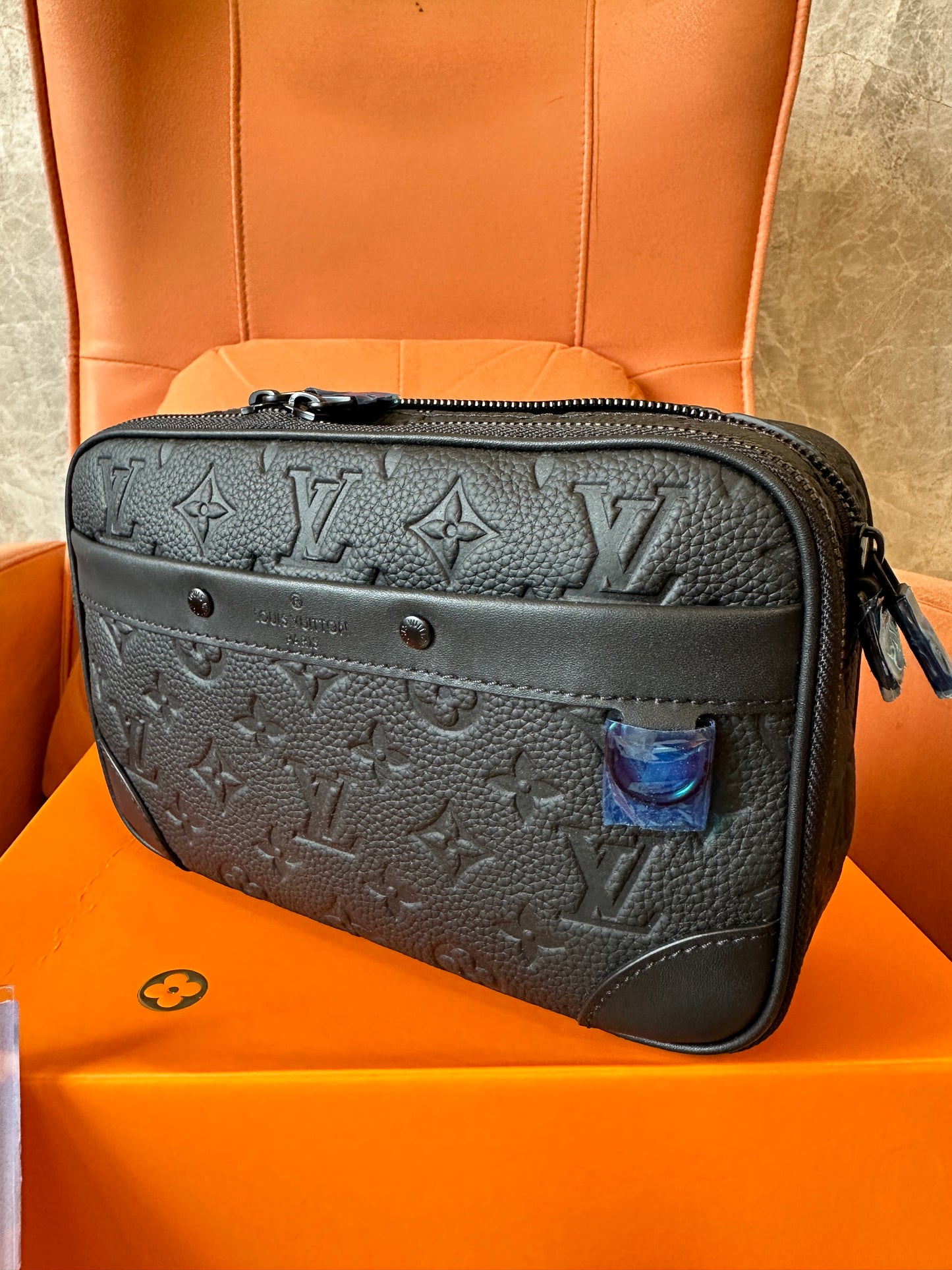 Louis Vuitton Alpha Messenger Bag Monogram Shadow Black M45895