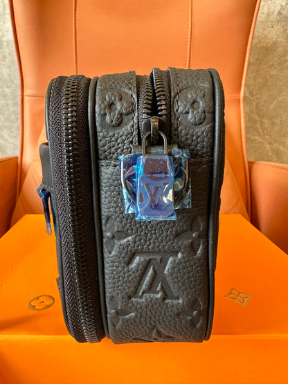 Louis Vuitton Alpha Messenger Bag Monogram Shadow Black M45895