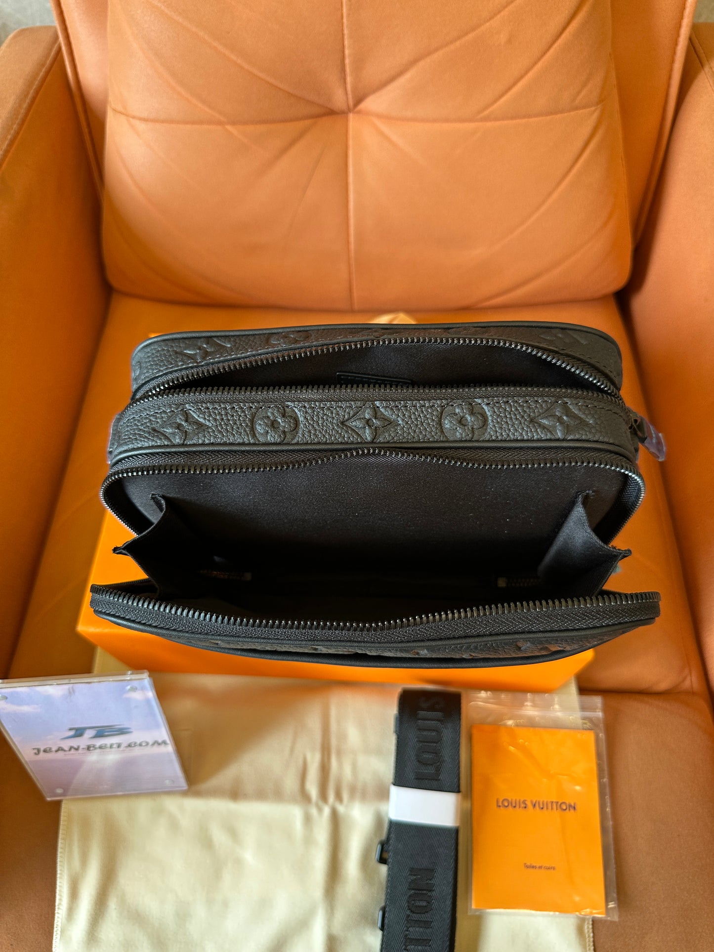 Louis Vuitton Alpha Messenger Bag Monogram Shadow Black M45895