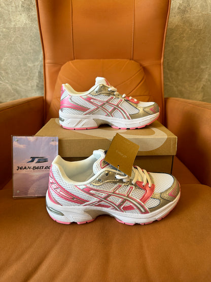 Asics GEL-1130 White Pink Silver Running Sneakers