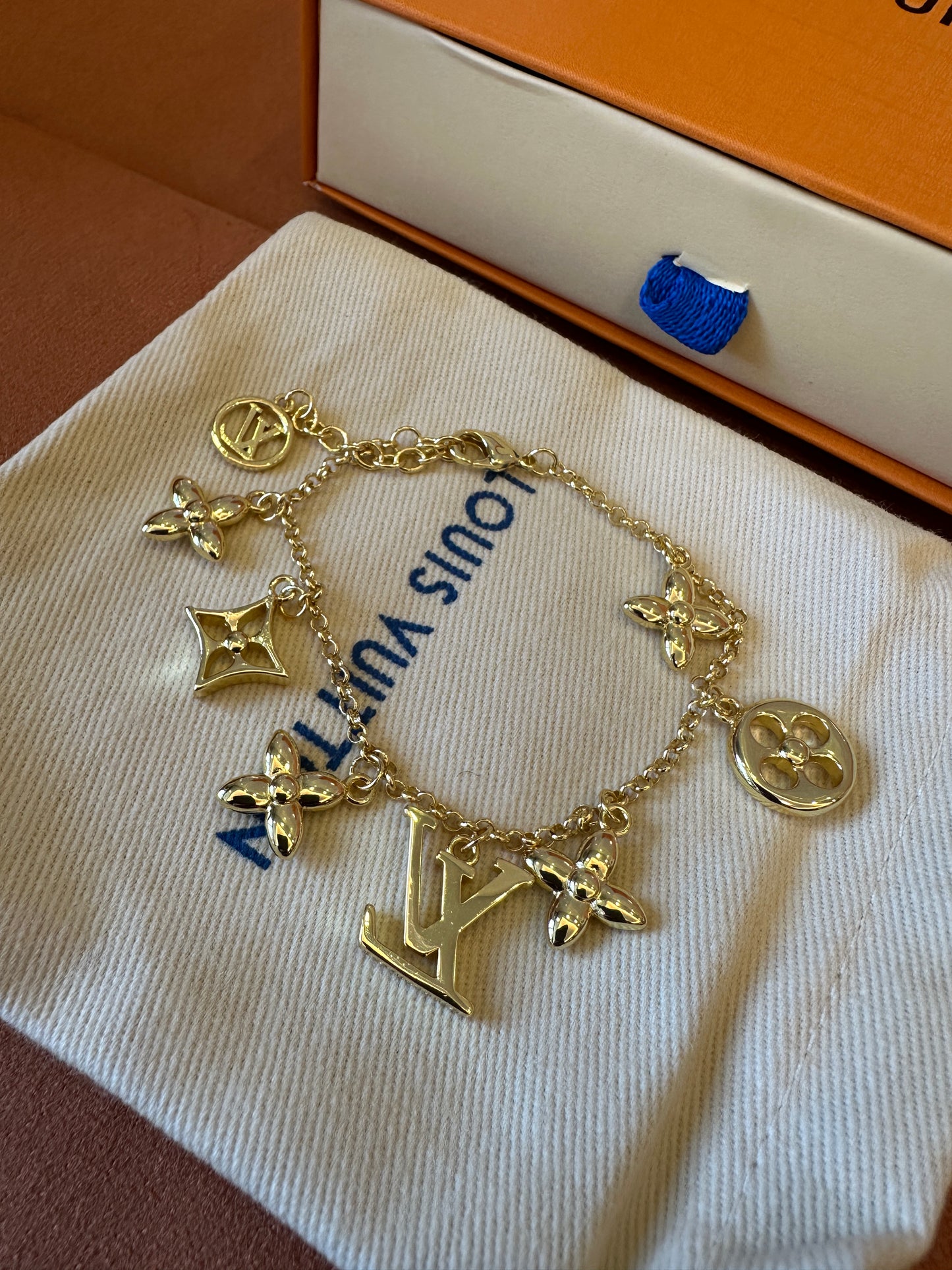 Louis Vuitton Monogram Charm Bracelet – Gold