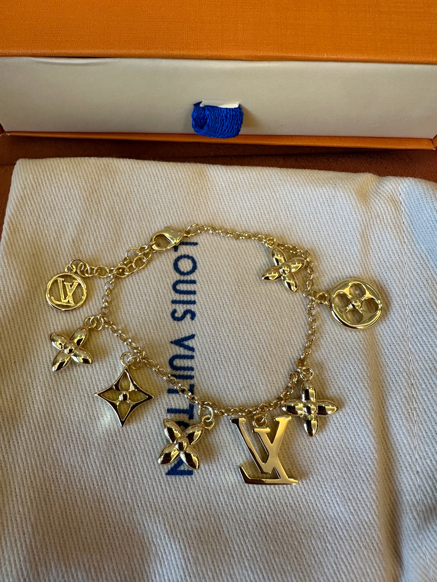 Louis Vuitton Monogram Charm Bracelet – Gold