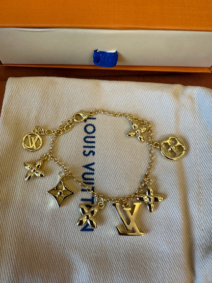 Louis Vuitton Monogram Charm Bracelet – Gold