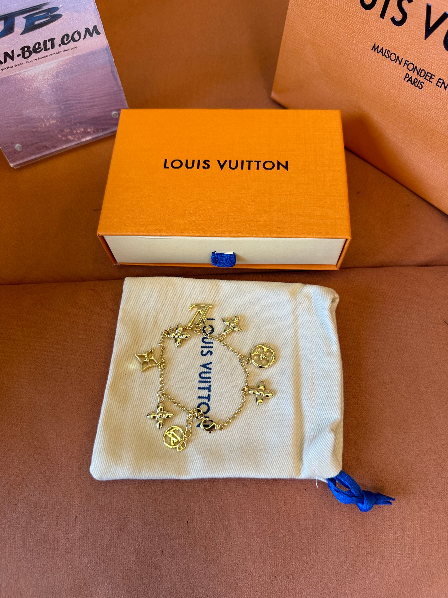 Louis Vuitton Monogram Charm Bracelet – Gold