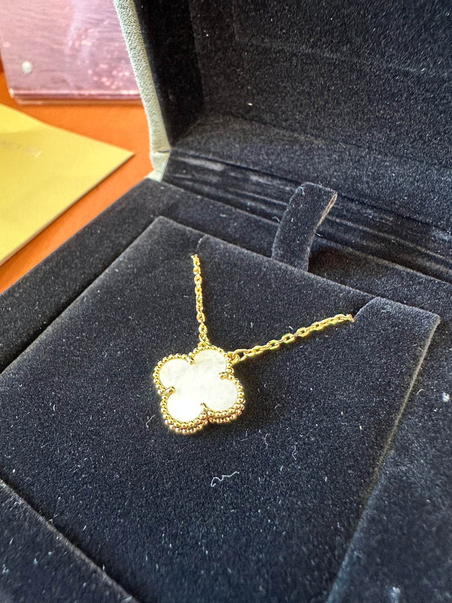 Van Cleef & Arpels Inspired Gold Clover Necklace