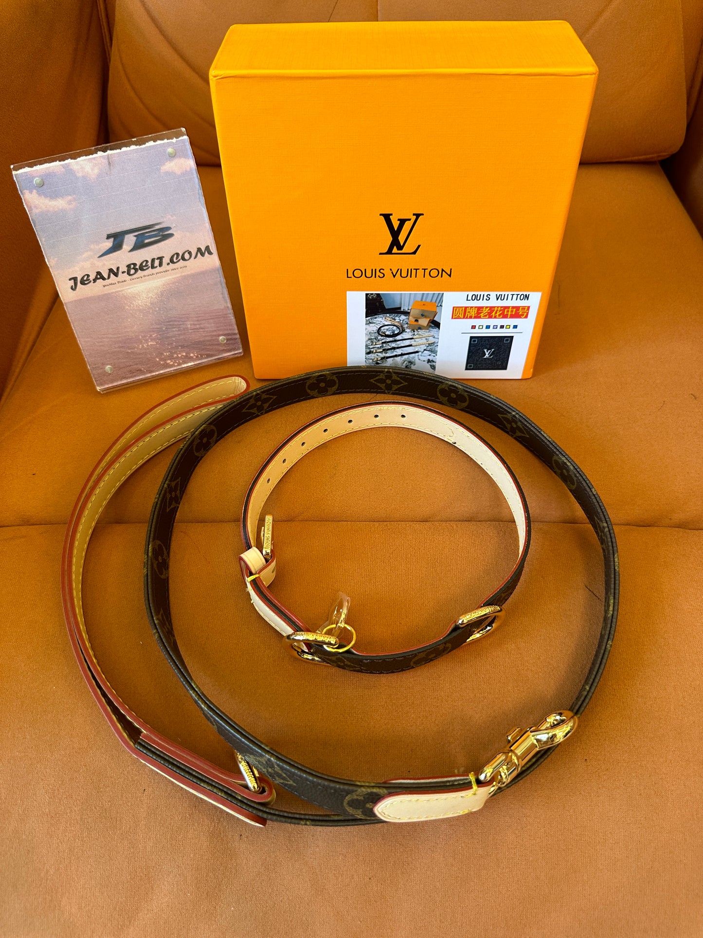 Louis Vuitton Pet Leash – Adjustable Leather & Metal