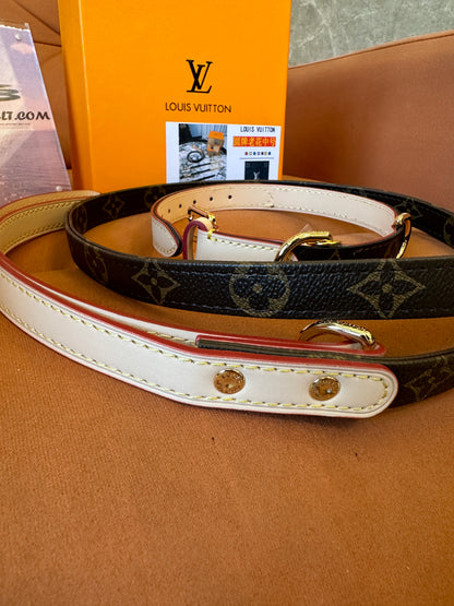 Louis Vuitton Pet Leash – Adjustable Leather & Metal